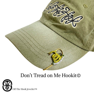 DON'T TREAD ON ME HOOKIT -Fishing Hat Pin - Hat Clip - Brim Clip - Purse Clip - Money Clip