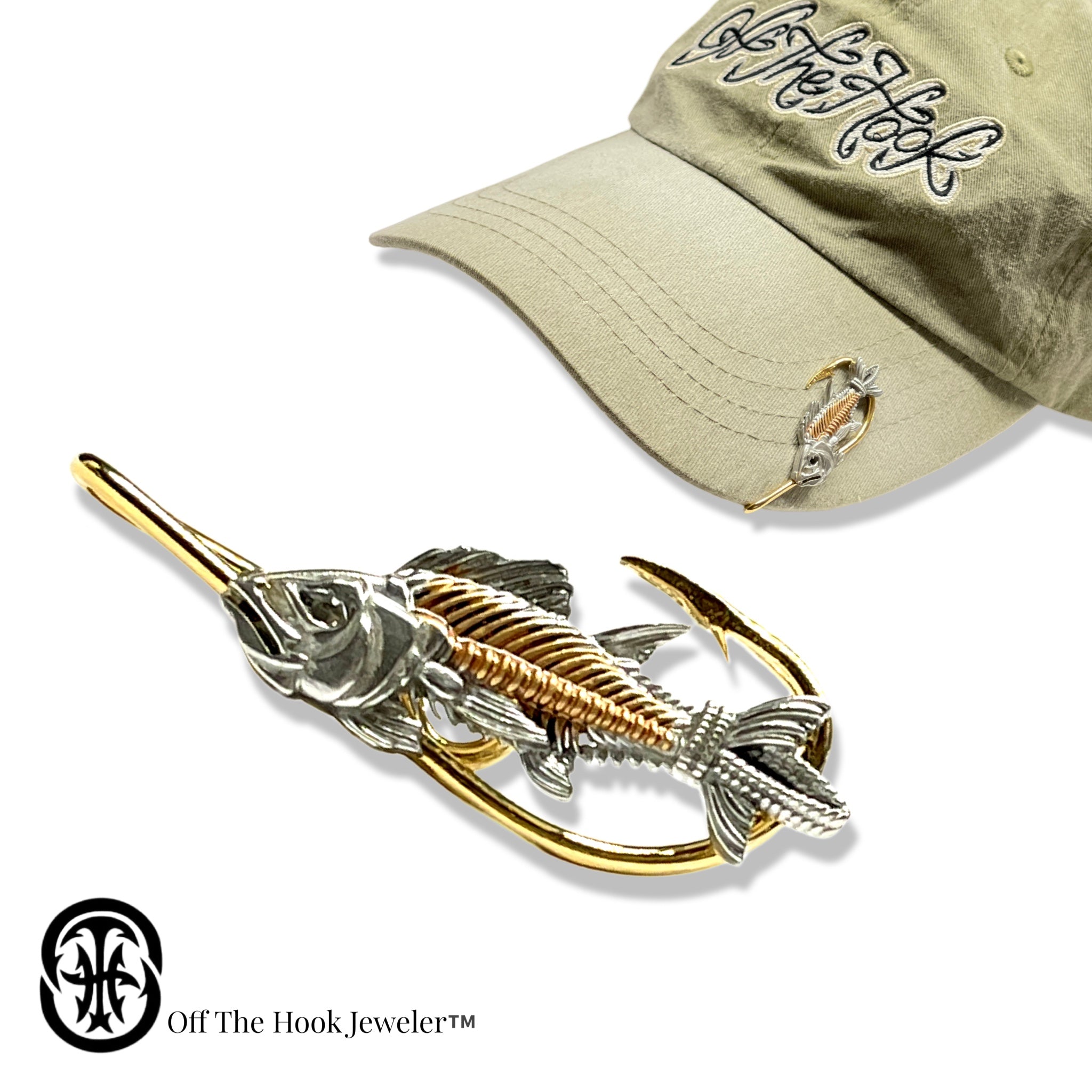 bone fish hooks making TUNA BONES HOOKIT© Hat Hook
