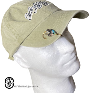 BLUE WINGED TEAL HOOKIT© Hat Hook -  Fishing Hat Clip - Fish pin