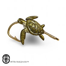 Load image into Gallery viewer, SEA TURTLE HOOKIT©  Hat Hook - Turtle Hat Pin - Hat Clip - Brim Clip