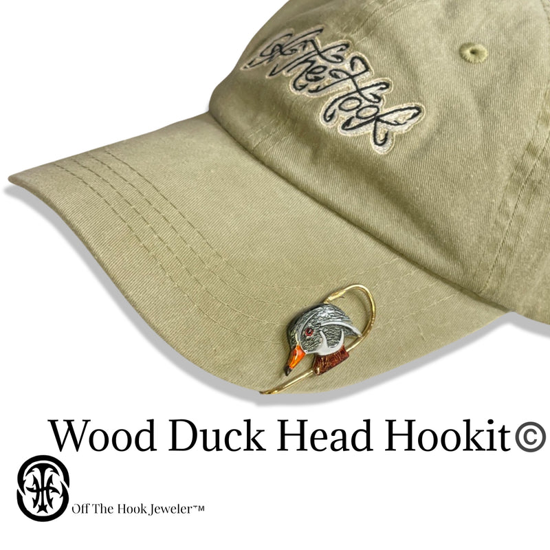 WOOD DUCK HEAD HOOKIT© - Hat Hook