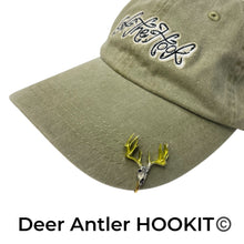 Load image into Gallery viewer, DEER ANTLER HOOKIT© #1 - Hat Hook - Fishing Hat Clip - Deer Hat Pin