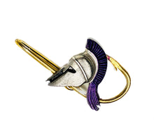 Load image into Gallery viewer, TROJAN HOOKIT© Hat Pin - Trojan Helmet - Fishing Hat Hook - Fishing Hat Pin - Purse Clip