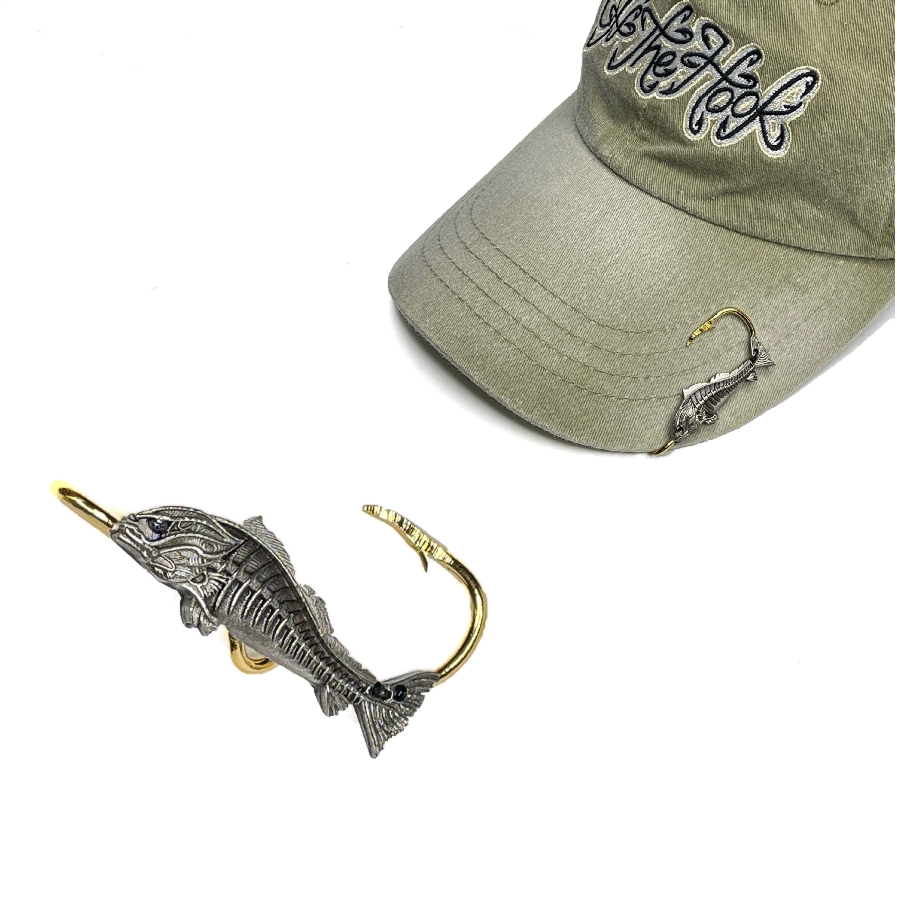 Redfish BONES HOOKIT Hat Hook - Redfish Fishing Hat Pin