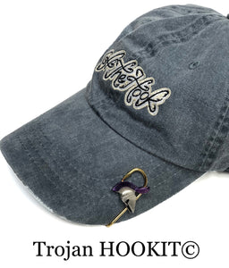 TROJAN HOOKIT© Hat Pin - Trojan Helmet - Fishing Hat Hook - Fishing Hat Pin - Purse Clip