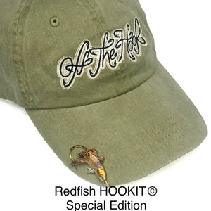 REDFISH HOOKIT© (turning #3) -  - Hat Hook  - Fishing Hat Clip