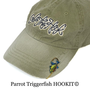 TRIGGERFISH HOOKIT© Hat Hook - Fishing Hat Clip - Queen Triggerfish