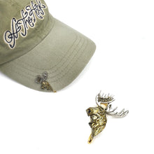 Load image into Gallery viewer, BULL MOOSE HOOKIT© Hat Hook -Moose Hat Hook - Fishing Hat Clip - Moose Head