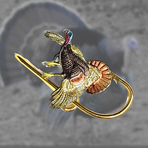 Turkey HOOKIT© Hat Hook #1- Hunting - Fishing Hat Clip - Brim Clip - Money Clip