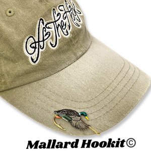 MALLARD HOOKIT© Hat Hook #1- Hunting Hat Clip - Duck Hat Pin - Brim Clip